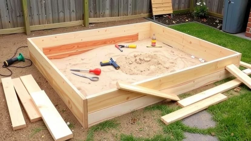 Bygg din egen sandlåda hemma