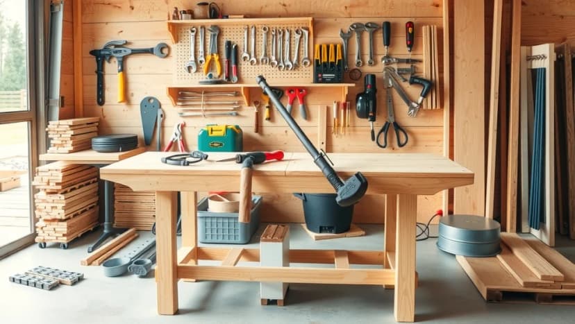 Bygga egen arbetsbänk hemma