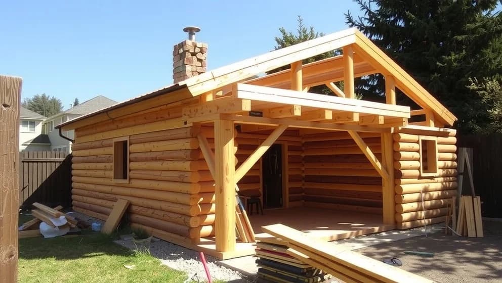 Bygga egen bastu utomhus hemma