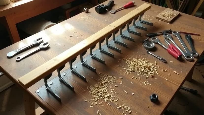 Bygga egen harv hemma på gården