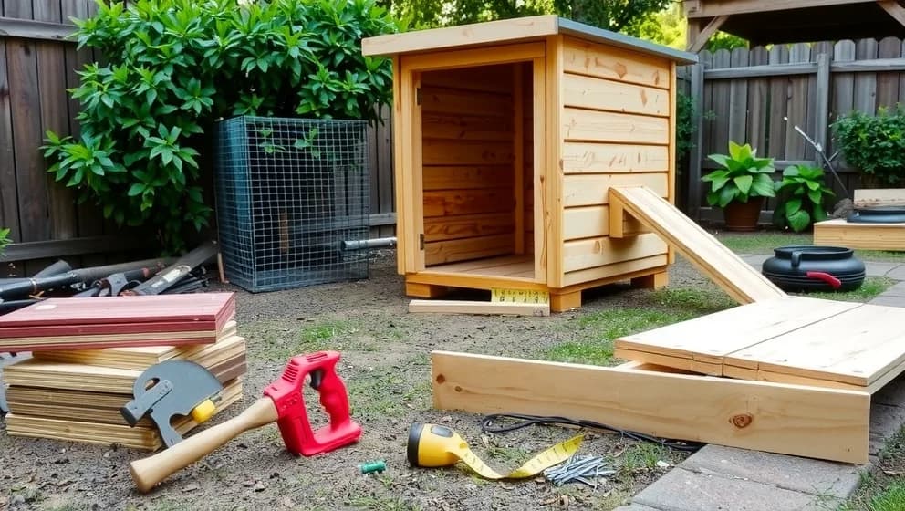 Bygga egen hönslucka för nybörjare