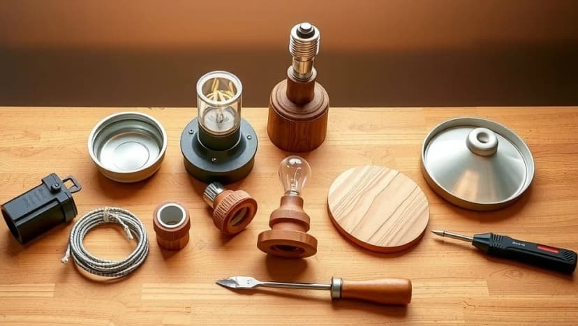 Bygga egen lampa delar själv hemma