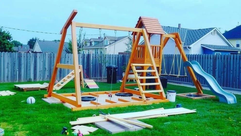 Bygga egen lekställning i trädgården