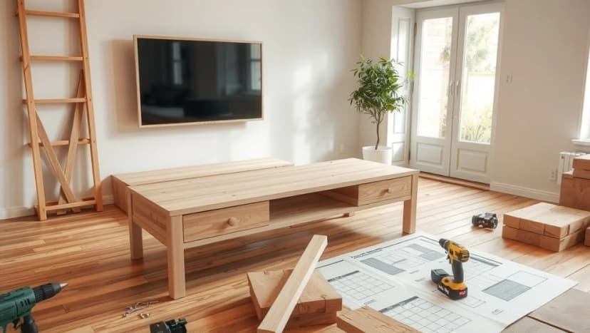 Hur bygger du en egen TV bänk