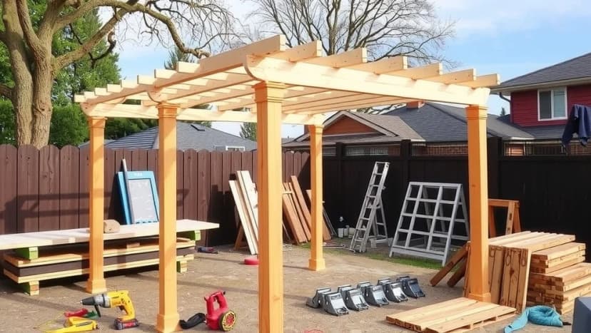 Hur bygger du en pergola med tak själv