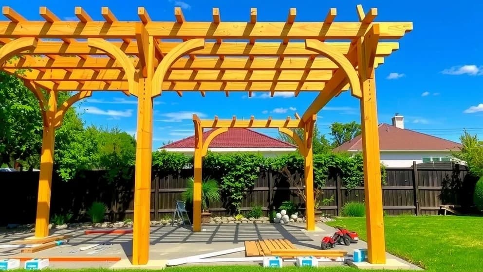 Så bygger du din egen pergola