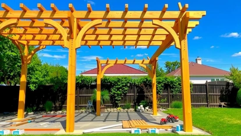 Så bygger du din egen pergola