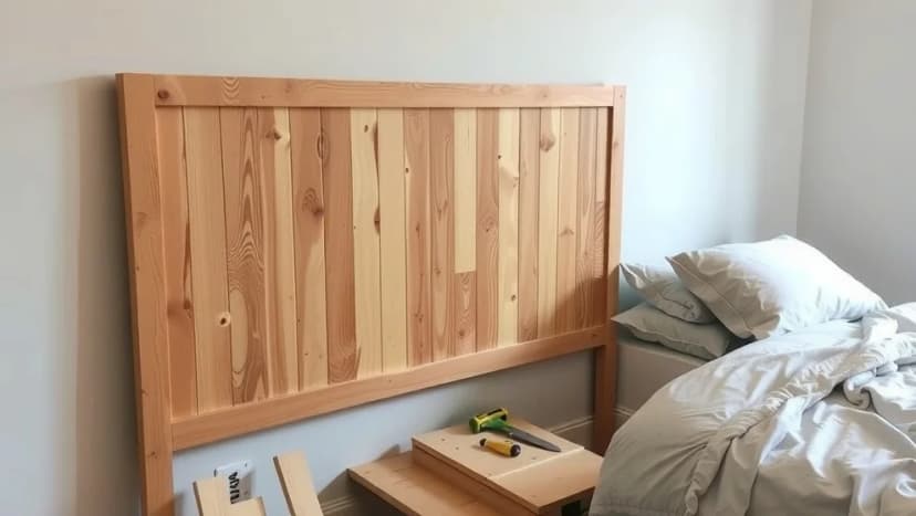 Så bygger du egen sänggavel i trä