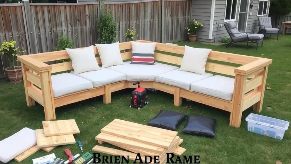 Så bygger du en egen utesoffa